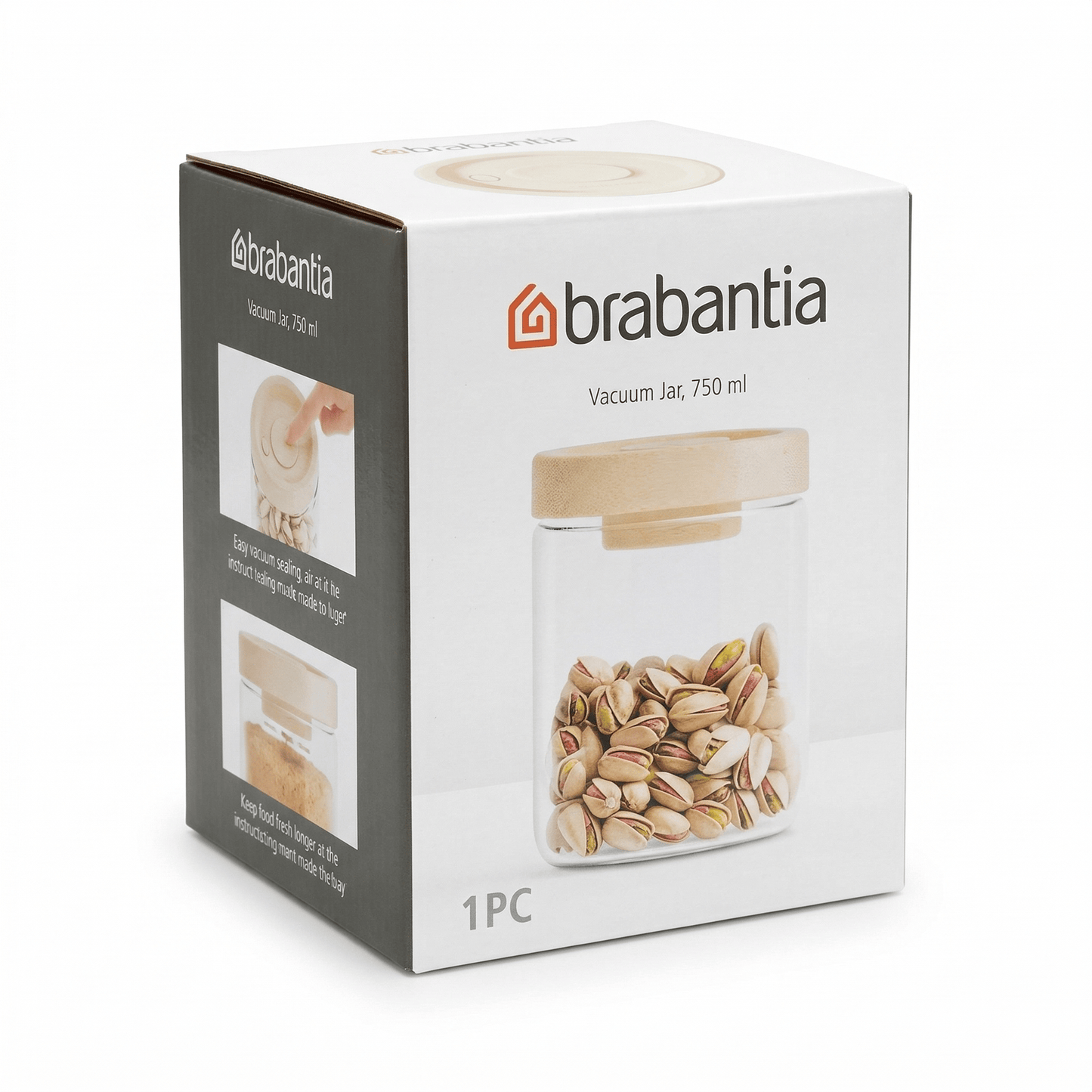 BRABANTIA VACUÜM VOORRAADPOT 750 ML 5054903974208