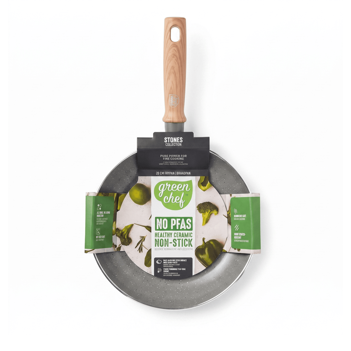 GreenChef Stone Koekenpan 20cm | COOKVERO 4894871014244