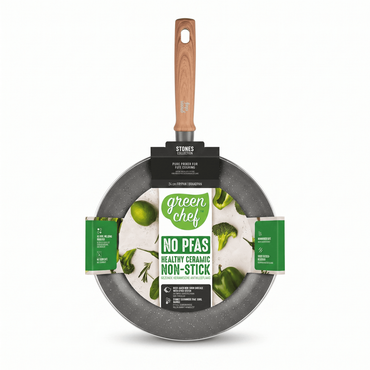 GreenChef Stone Koekenpan 24cm | COOKVERO 4894871014268