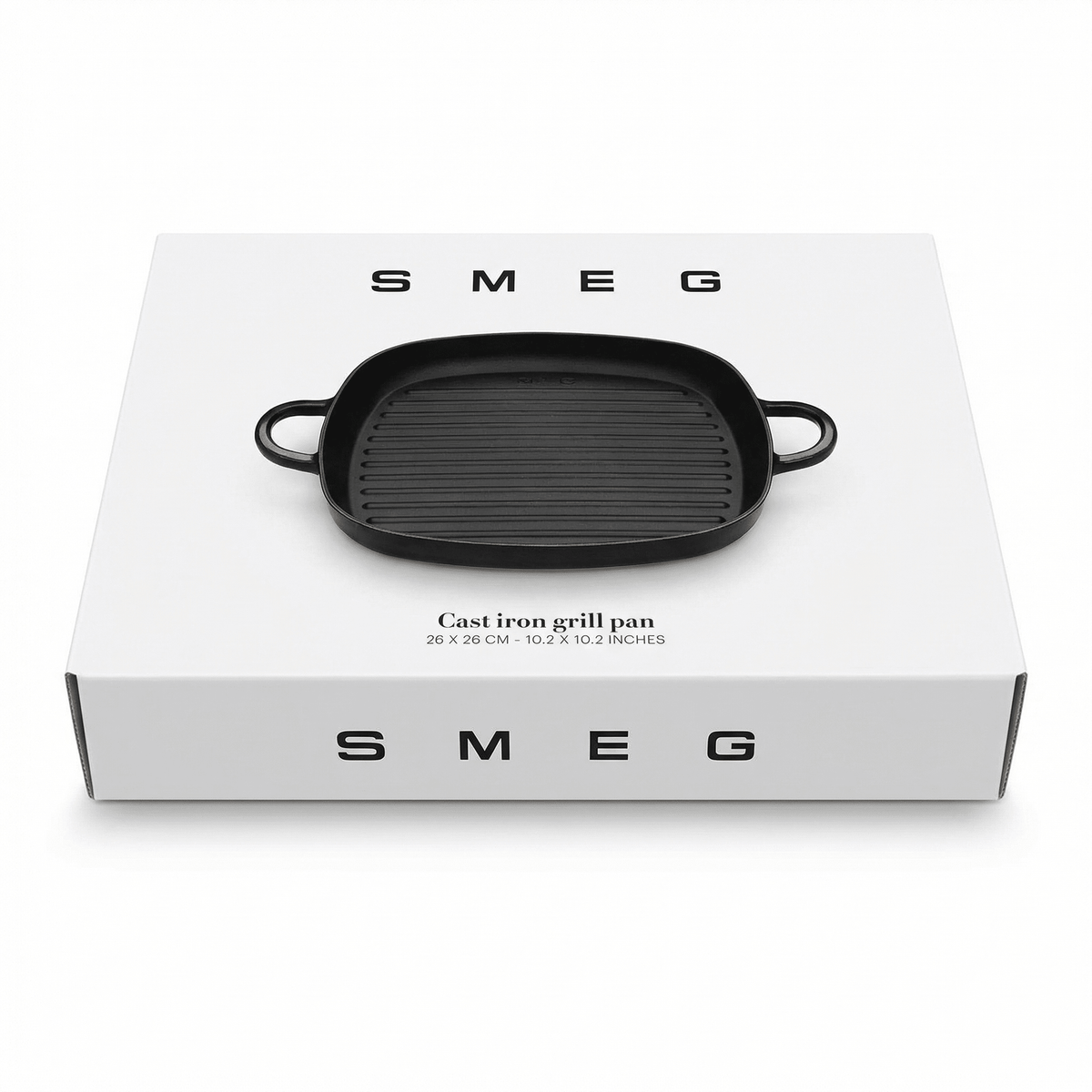 SMEG - GRILLPAN ZWART - COOKVERO