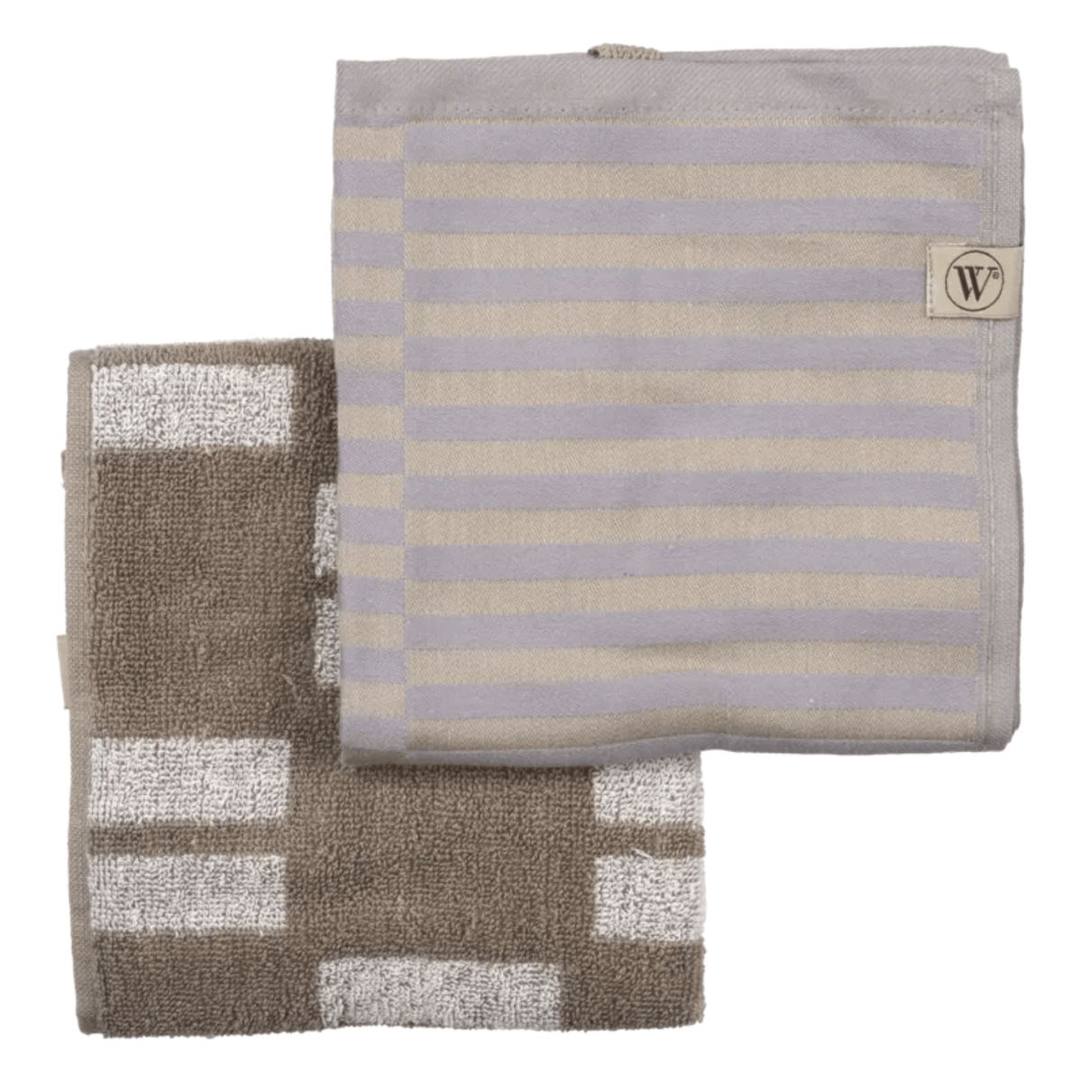Walra Misty Blocks Keukentextielset Blauw | COOKVERO 8719023711108