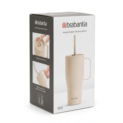 BRABANTIA BEKER MET RIETJE 830 ML 5054903974208