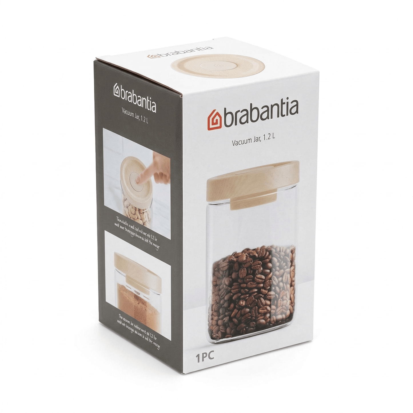 BRABANTIA VACUÜM VOORRAADPOT 1,2 L 5054903970040