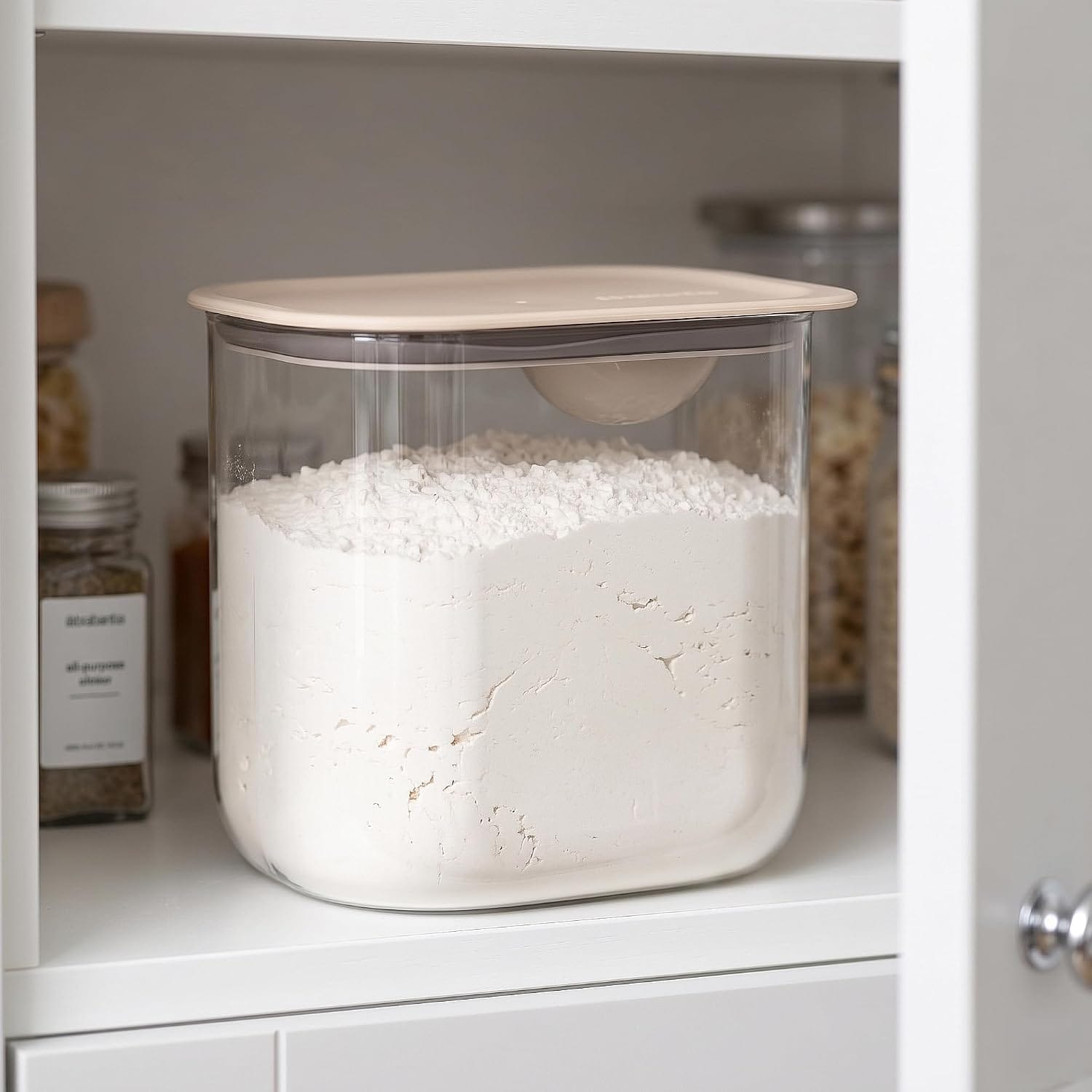 BRABANTIA VOORRAADBAKJE MET MAATLEPEL 1,3 L 5054903970163