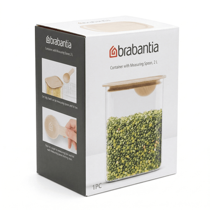 BRABANTIA VOORRAADBAKJE MET MAATLEPEL 2 L 5054903970200