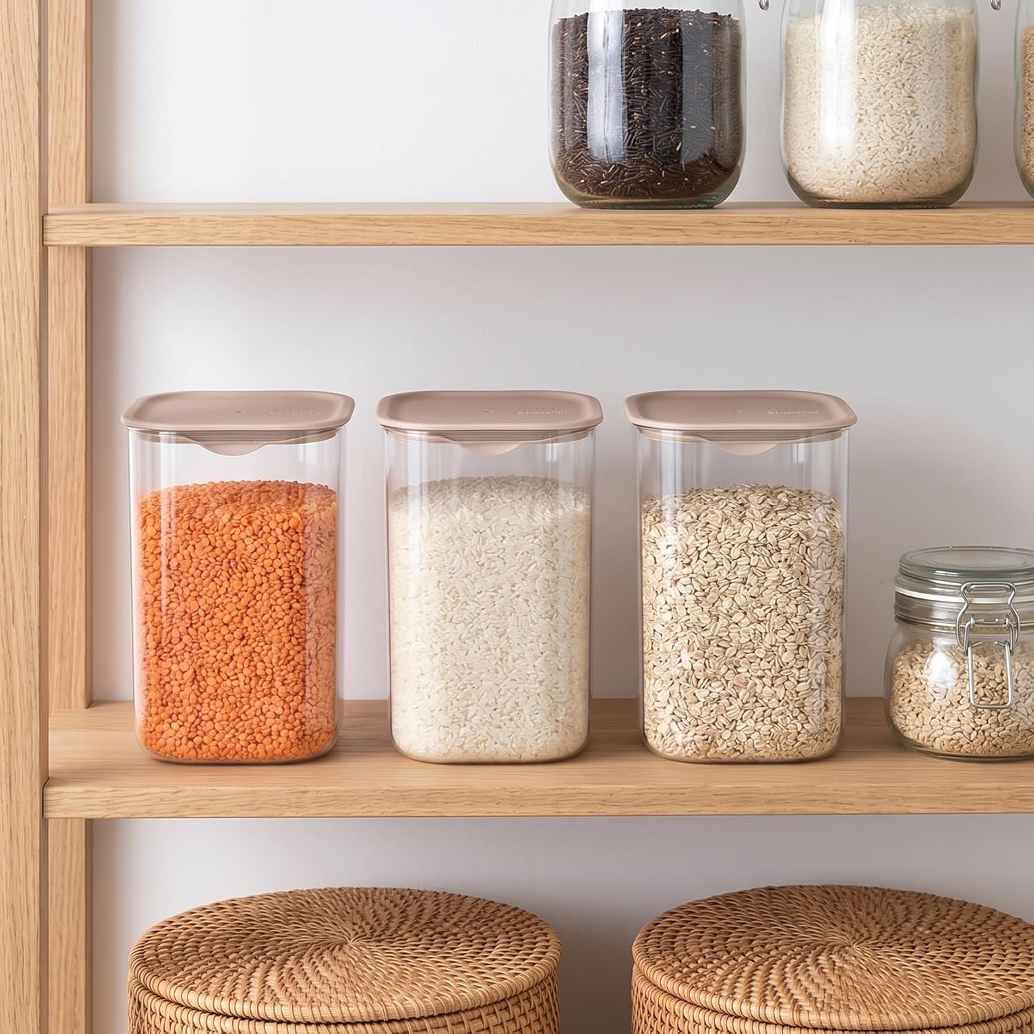 BRABANTIA VOORRAADBAKJE MET MAATLEPEL 2 L 5054903970200