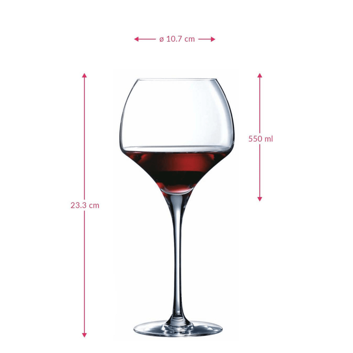Chef&Sommelier Open Up Tannic Wijnglazen 550 ml - 6 Stuks | COOKVERO 0026102878545