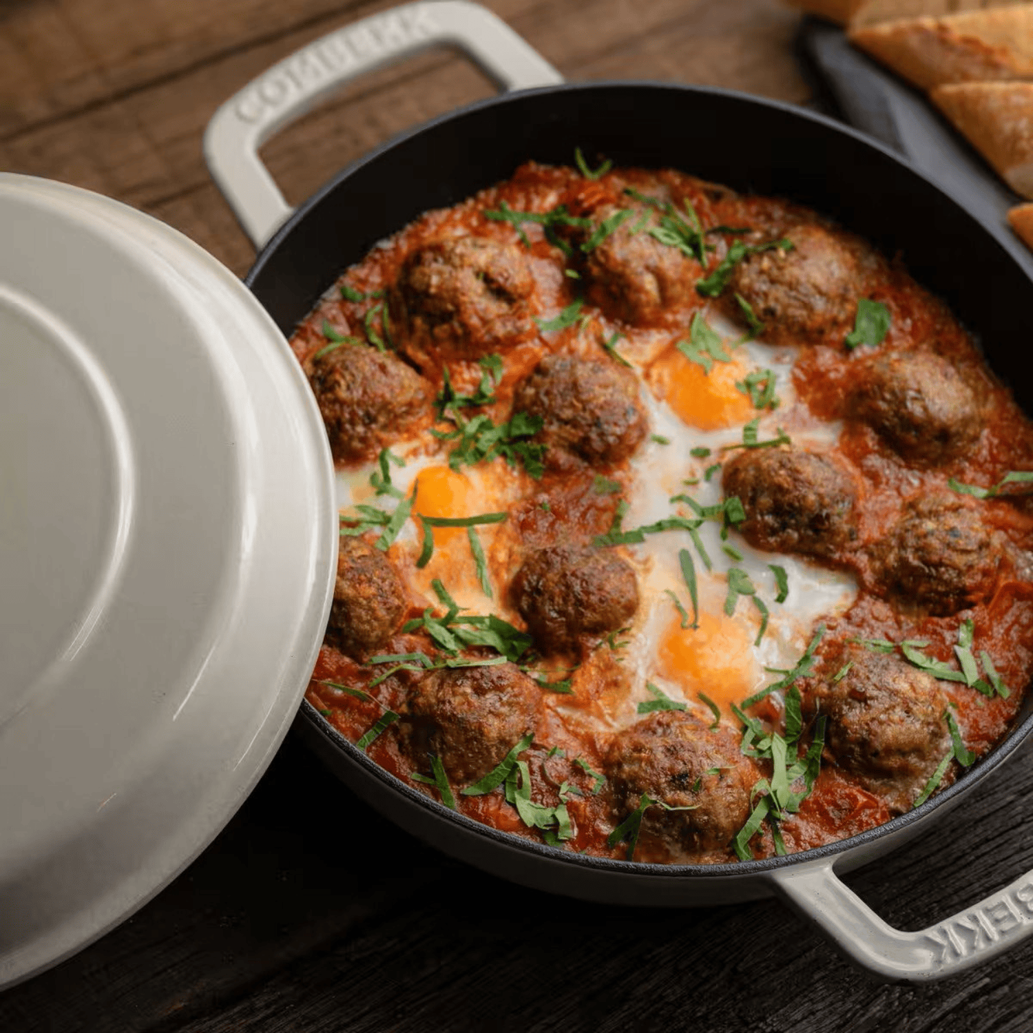 Combekk Gietijzeren Braadpan 28 cm Zandkleur kopen? | Cookvero 8721022042398