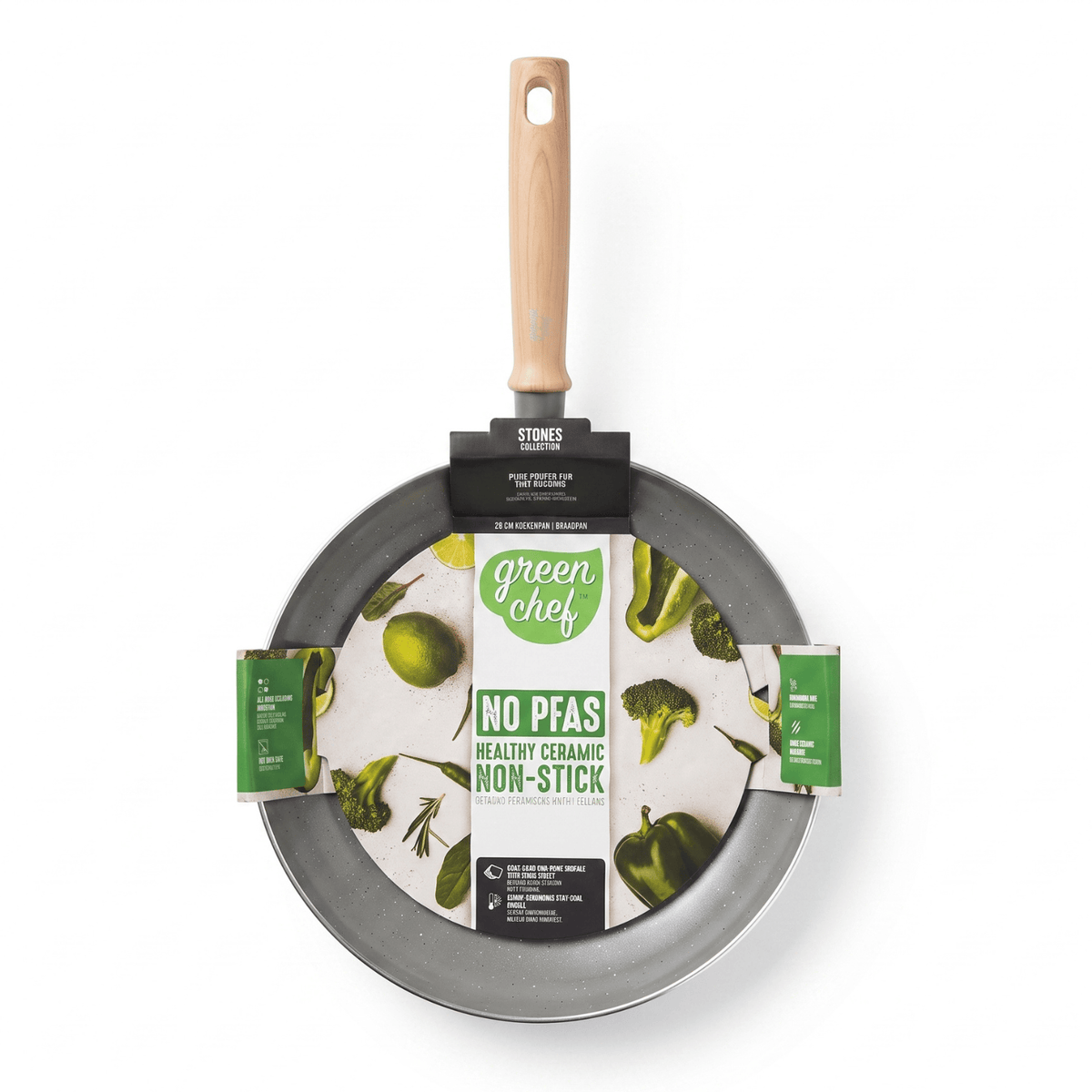 GreenChef Stone Koekenpan 28cm | COOKVERO 4894871014282