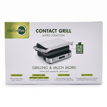 GreenPan Bistro Contactgrill - PFAS-vrij & Veelzijdig | COOKVERO 4894871033399