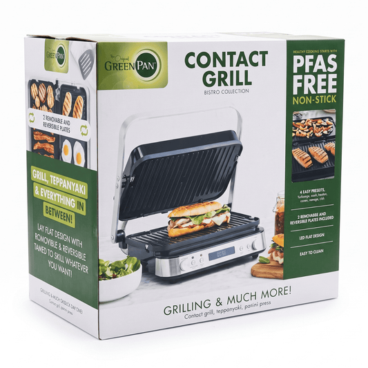 GreenPan Bistro Contactgrill - PFAS-vrij & Veelzijdig | COOKVERO 4894871033399