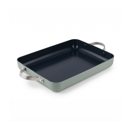 GreenPan Forma Braadslede Groen 35 x 25 cm - PFAS-vrij | COOKVERO