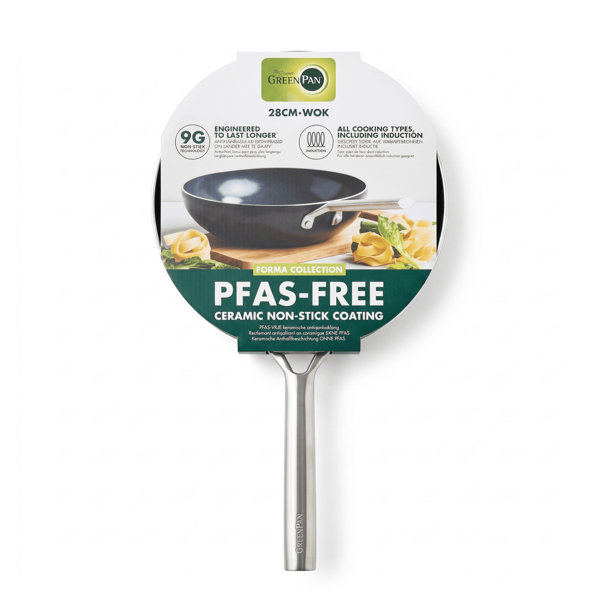 GreenPan Forma Wokpan 28 cm - PFAS-vrij & Inductie | COOKVERO