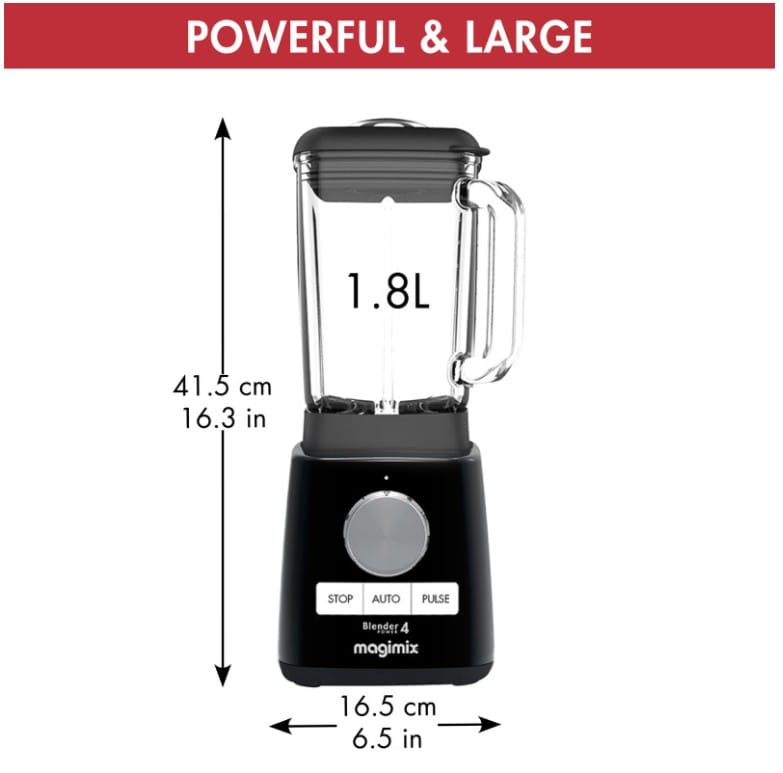 MAGIMIX POWER BLENDER 4 ZWART 3519280020105