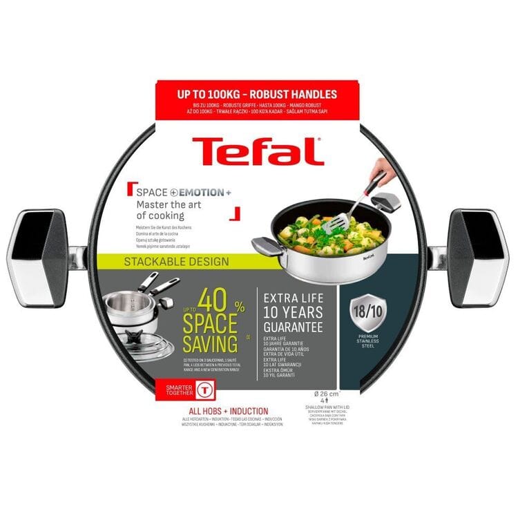 TEFAL SPACE EMOTION+ HAPJESPAN 26 CM MET DEKSEL