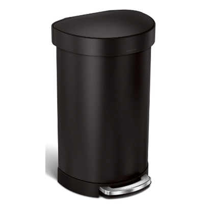 SIMPLEHUMAN LINER POCKET HALF ROND PEDAALEMMER – ZWART 45 LITER 0838810025810