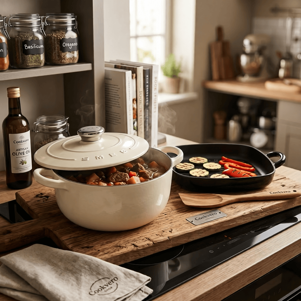 Smeg Braadpan Crème | COOKVERO 4895156698692