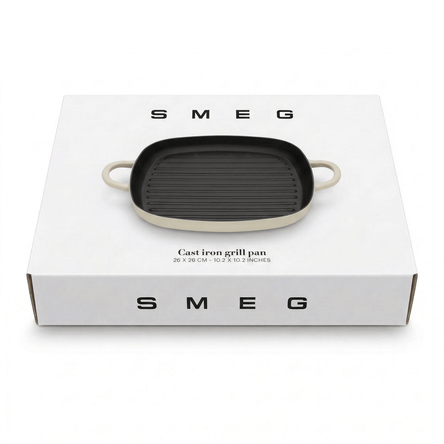 SMEG GRILLPAN CRÈME 4894871027749
