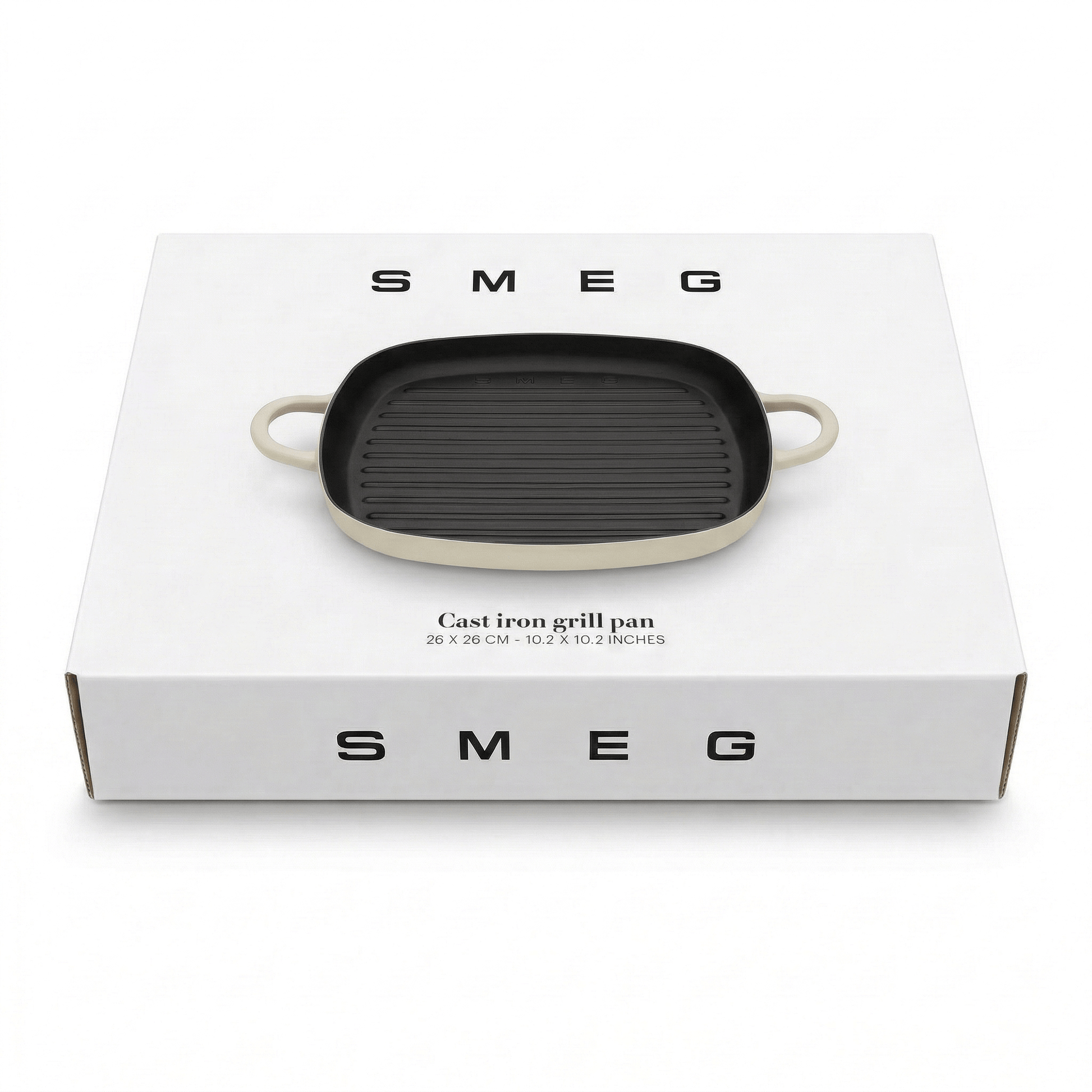 SMEG GRILLPAN CRÈME 4894871027749