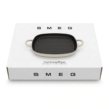 SMEG GRILLPAN CRÈME 4894871027749