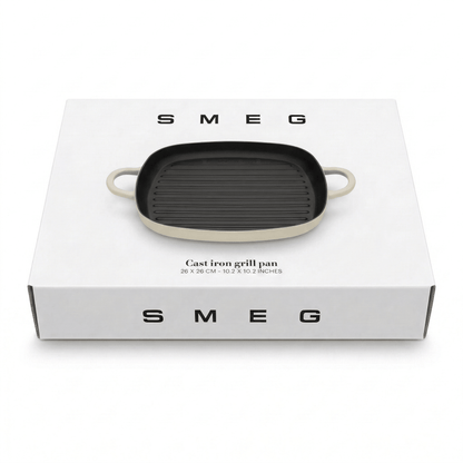 SMEG - GRILLPAN CRÈME - COOKVERO