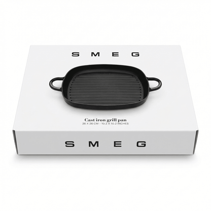 SMEG - GRILLPAN ZWART - COOKVERO
