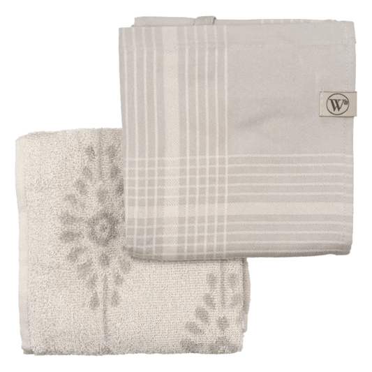 Walra Retro Check Keukentextielset Grijs | COOKVERO 8719023710460
